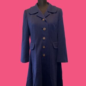 Vintage L.C. Mae’s Globetrotter Blue Coat Shower Repellent Union Made